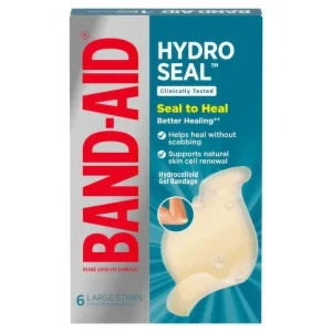 BAND-AID,Hydro Seal Hydrocolloid Gel Heel Bandages, 6ct